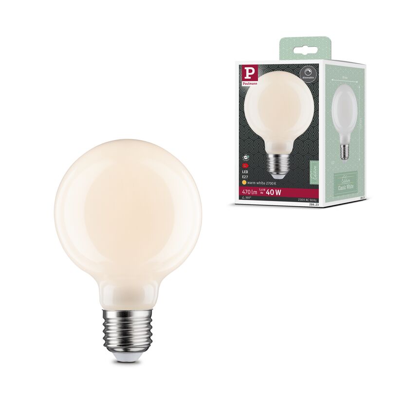 LED-Globelampe G80 E27 6W (40W) 470 lm warmweiß