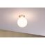 Leuchtende LED-Globe an der Decke
