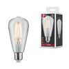 Dimmbares LED-Leuchtmittel Kolben E27 und seine Verpackung.