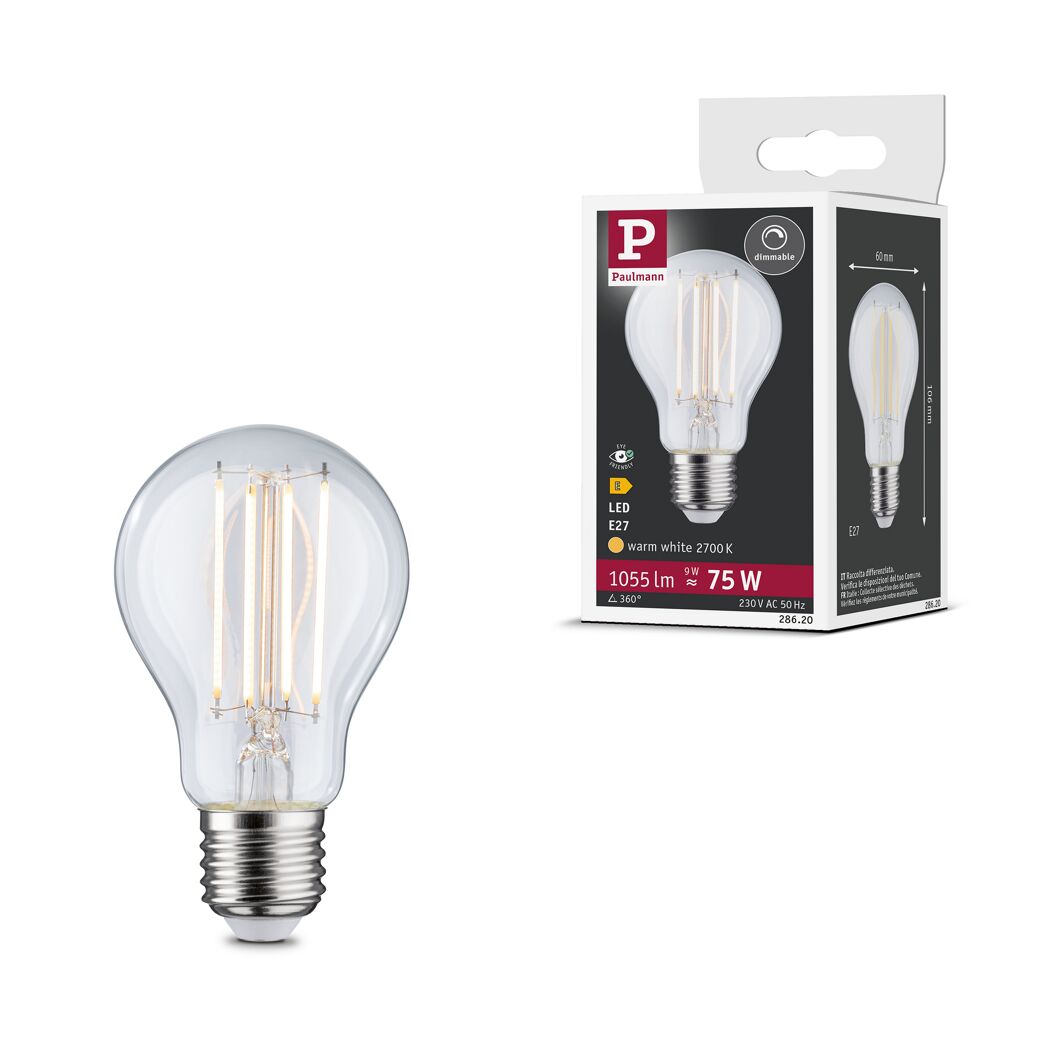 LED-Leuchtmittel dimmbar Standardform E27 9 W 1055 lm warmweiß