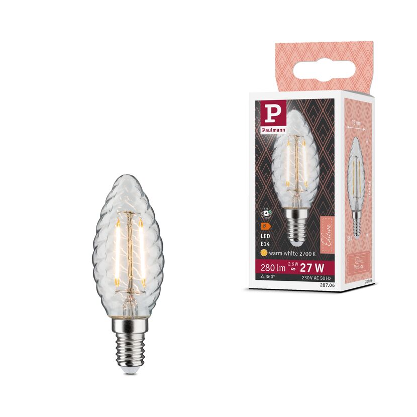 LED-Kerzenlampe E14 2,6W (27W) 280 lm warmweiß klar