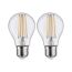 LED-Lampe E27 7W (60W) 806 lm warmweiß klar, 2er-Pack