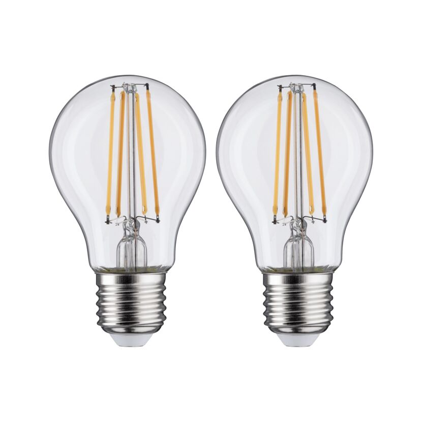 LED-Lampe E27 7W (60W) 806 lm warmweiß klar, 2er-Pack