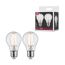 LED-Lampe E27 7W (60W) 806 lm warmweiß klar, 2er-Pack