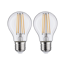 Verkleinertes Bild von LED-Lampe E27 7W (60W) 806 lm warmweiß klar, 2er-Pack