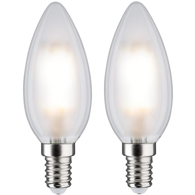 LED-Leuchtmittelset Kerze E14 5 W 470 lm warmweiß 2 Stück