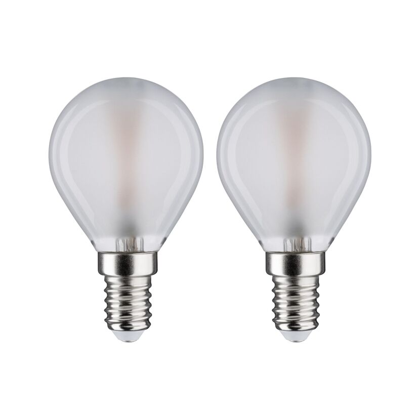 LED-Tropfenlampe E14 3W (25W) 250 lm warmweiß matt, 2er-Pack
