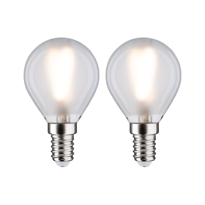 LED-Tropfenlampe E14 3W (25W) 250 lm warmweiß matt, 2er-Pack