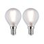 Zwei LED Tropfenlampen E14, matt
