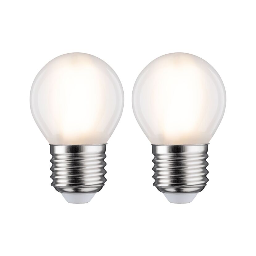 LED-Tropfenlampe E27 5W (40W) 470 lm warmweiß matt, 2er-Pack