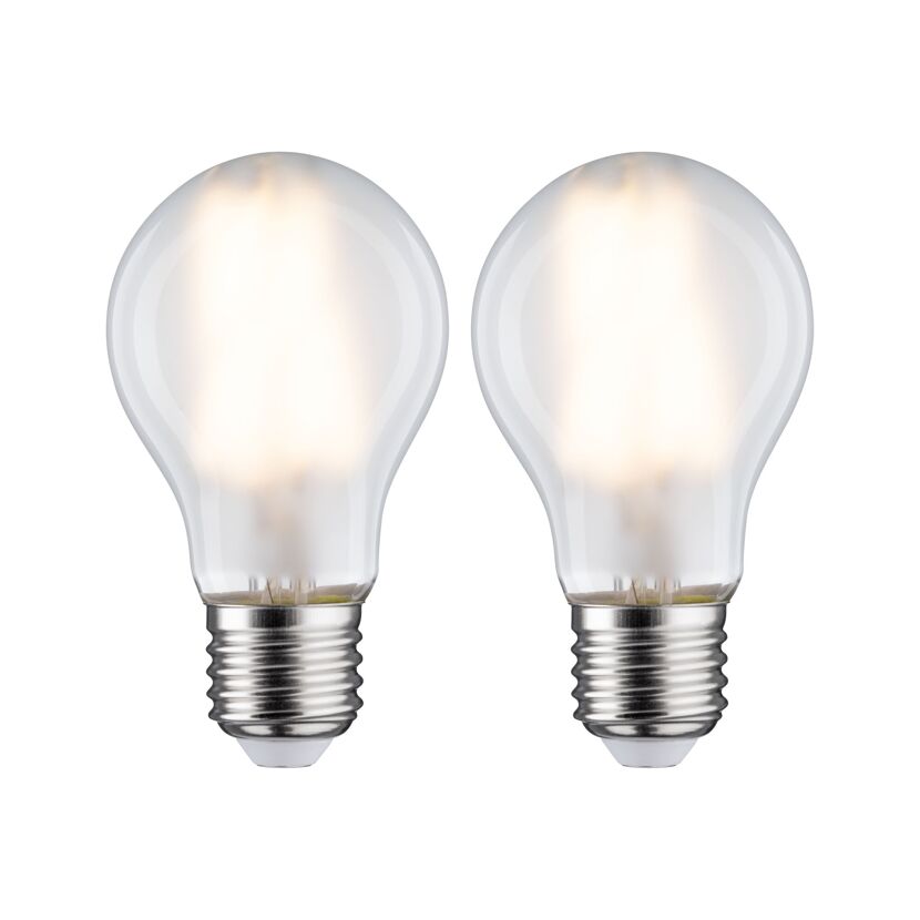 LED-Lampe E27 7W (60W) 806 lm warmweiß matt, 2er-Pack