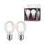 LED-Lampe E27 7W (60W) 806 lm warmweiß matt, 2er-Pack