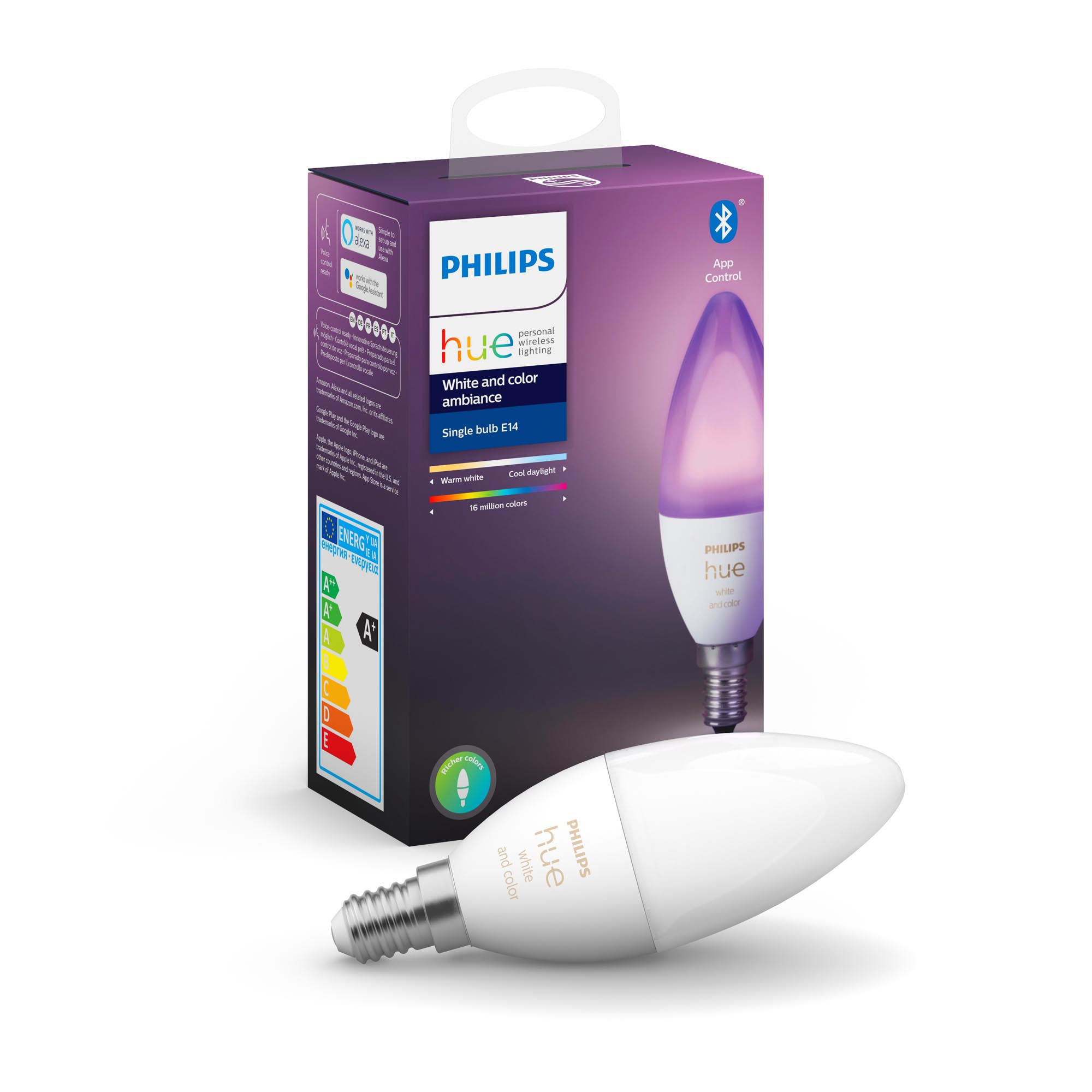 Image of Philips Hue LED-Lampe 'Hue White & Color Ambiance' E14 5 6 5 W