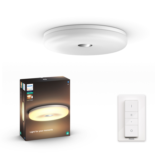 Bild von LED-Deckenleuchte 'Hue White Ambiance Struana' weiß 2400 lm inkl. Dimmschalter