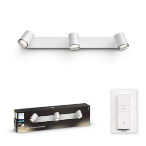 LED-Spot 'Hue White Ambiance Adore' 3-flammig 750 lm inkl. Dimmschalter