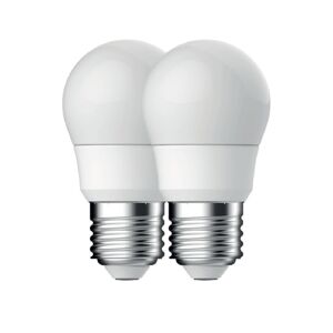 LED-Tropfenlampe E27 5,6 W 470 lm 2 Stück