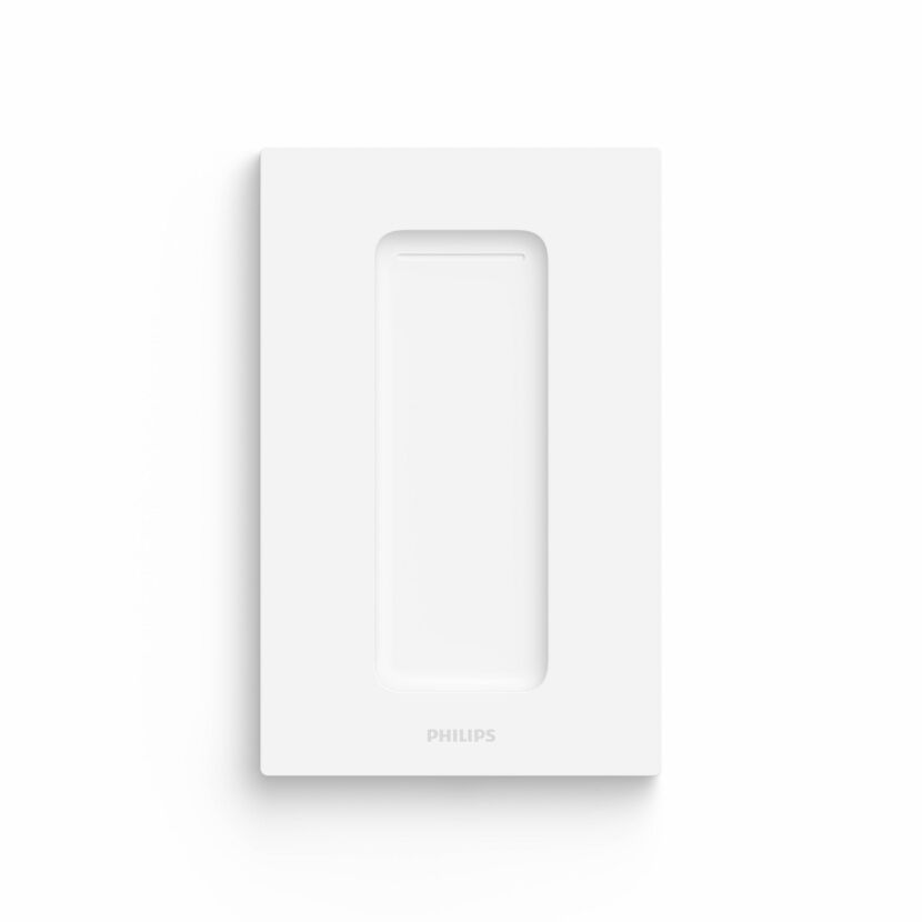 Weißer Philips Hue Dimmschalter.