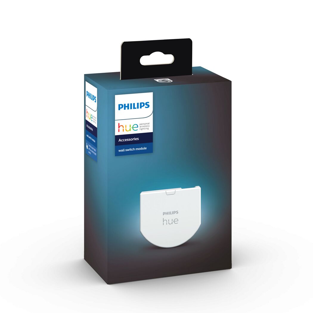 Verpackung des Philips Hue Wandschalter-Moduls.
