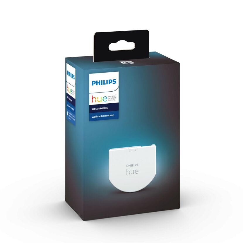 Verpackung des Philips Hue Wandschalter-Moduls.