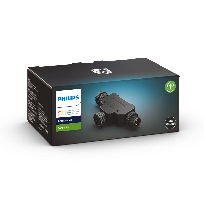 Philips Hue T-Verbinder für Niederspannung im Außenbereich.