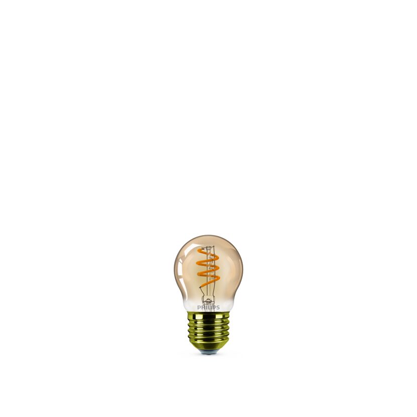 LED Tropfen E27 gold, 15W, dimmbar