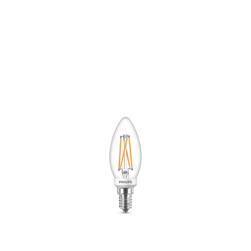 Philips LED-Leuchtmittel Kerze klar E14