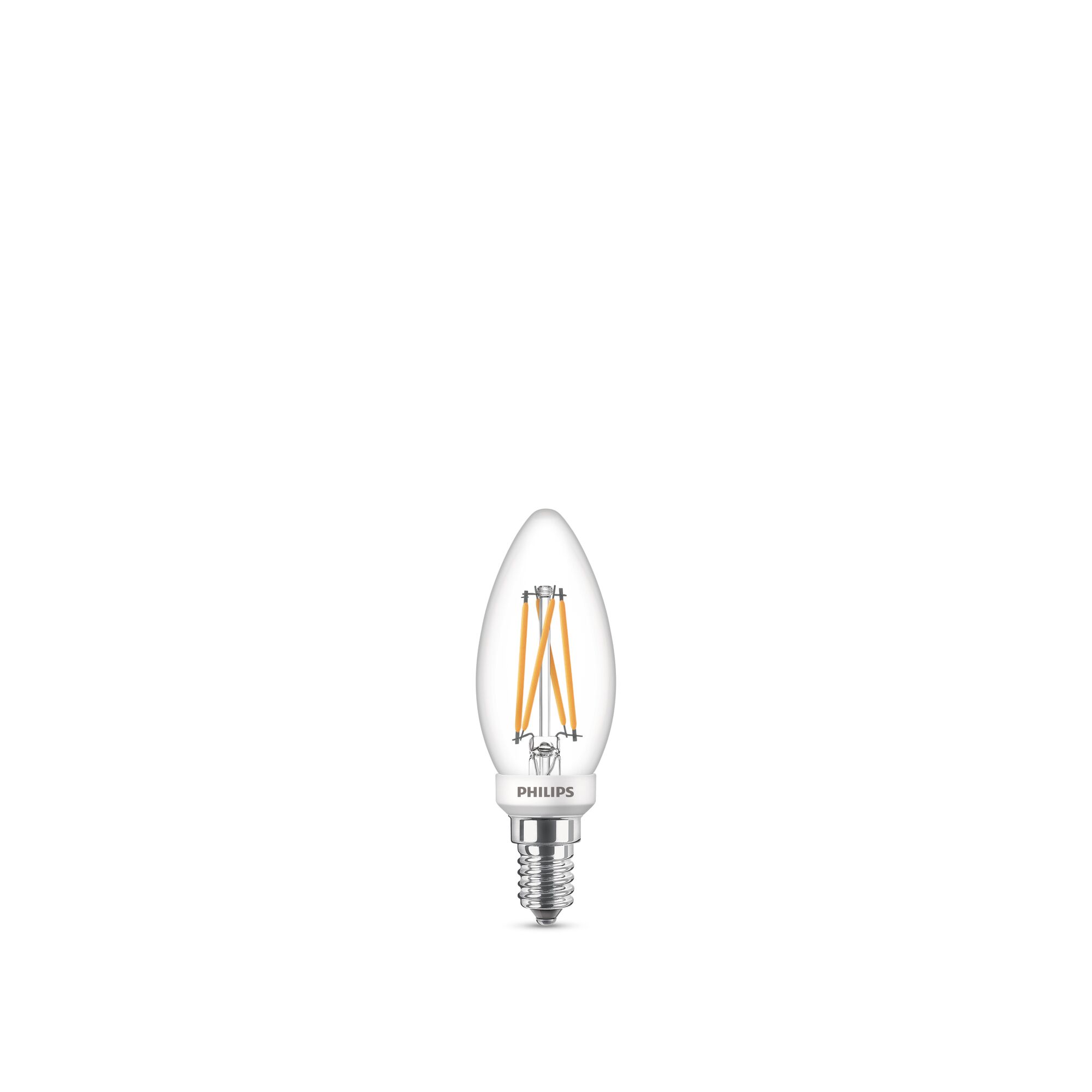 Philips LED-Leuchtmittel Kerze klar E14