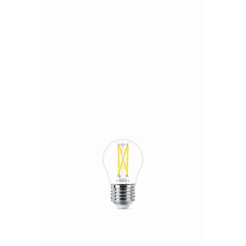 LED-Tropfenlampe 'WarmGlow' klar E27 2 W, dimmbar