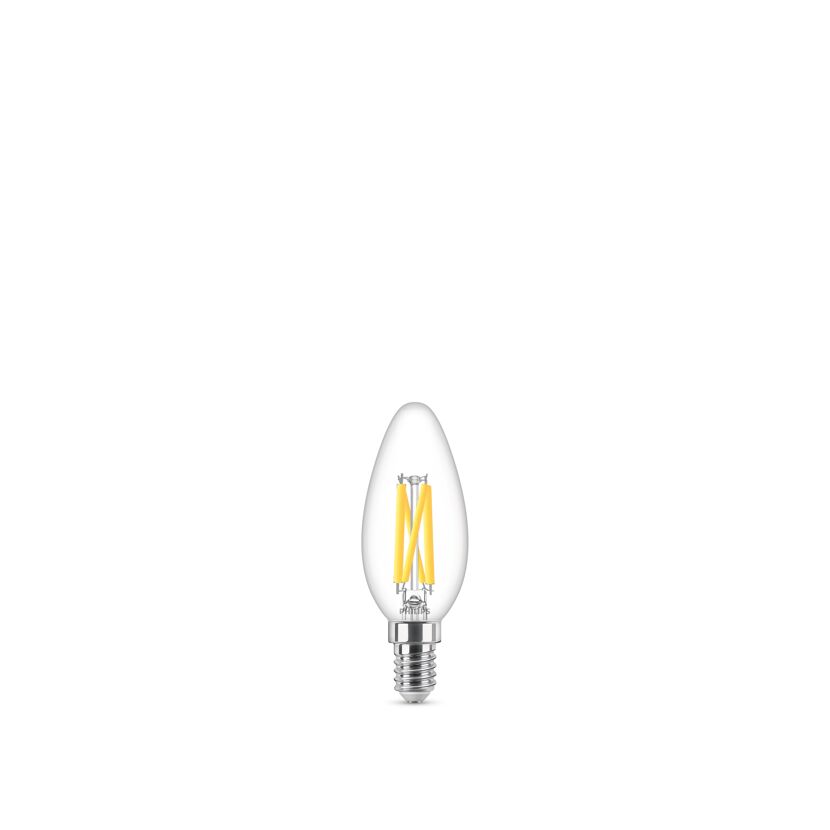 LED-Kerzenlampe 'WarmGlow' klar E14 5,9 W, dimmbar