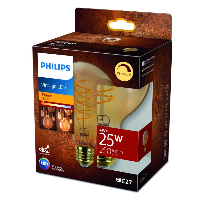 Philips Vintage LED-Lampe, 4 W, E27