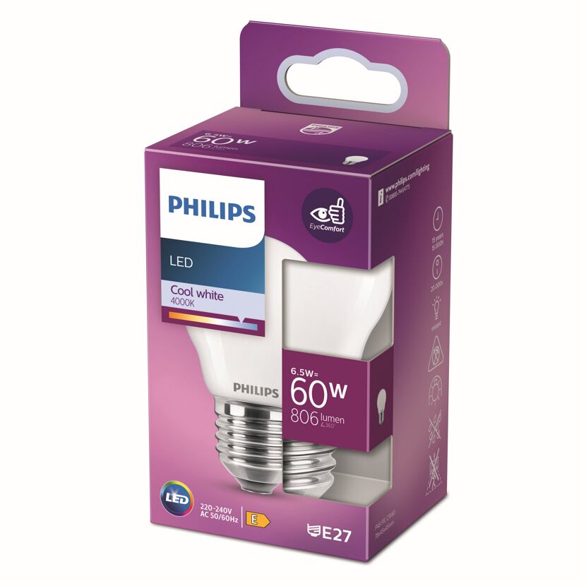 LED-Leuchtmittel 'Classic' Tropfen matt E27 6,5 W 806 lm neutralweiß