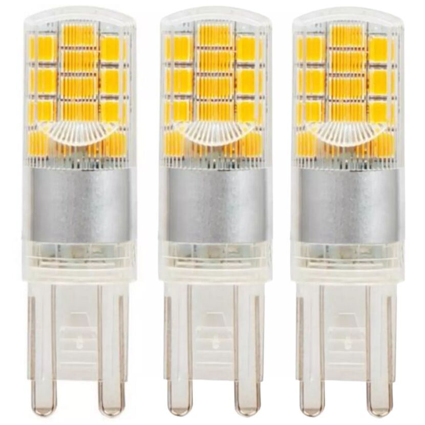 LED-Leuchtmittelset Stift klar G9 2,6 W 320 lm warmweiß 3 Stück