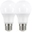 LED-Leuchtmittelset Standardform matt E27 4,9 W 470 lm warmweiß 2 Stück