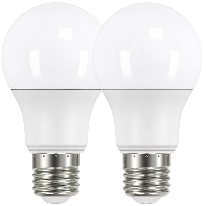 LED-Leuchtmittelset Standardform matt E27 4,9 W 470 lm warmweiß 2 Stück