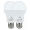 Zwei matte LED-Tropfenlampen E27 warmweiß
