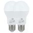 LED-Leuchtmittelset Tropfen matt E27 8,6 W 806 lm warmweiß 2 Stück