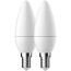 LED-Leuchtmittelset Kerze matt E14 4,9 W 470 lm warmweiß 2 Stück