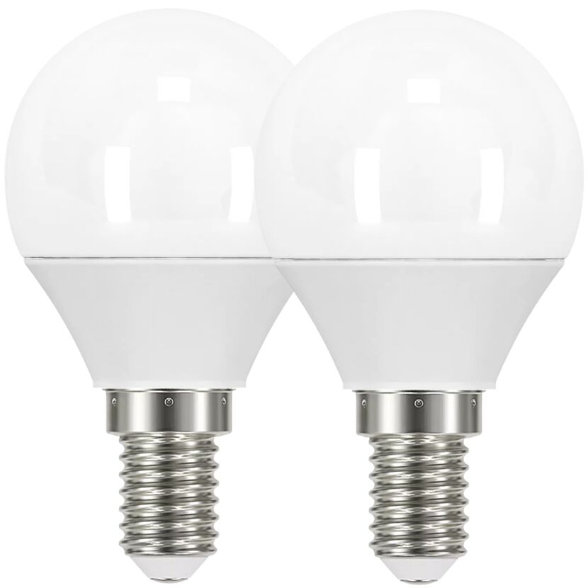 LED-Leuchtmittelset Tropfen matt E14 2,9 W 250 lm warmweiß 2 Stück