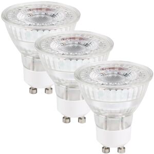 LED-Leuchtmittelset Reflektor klar GU10 4,5 W 345 lm warmweiß 3 Stück