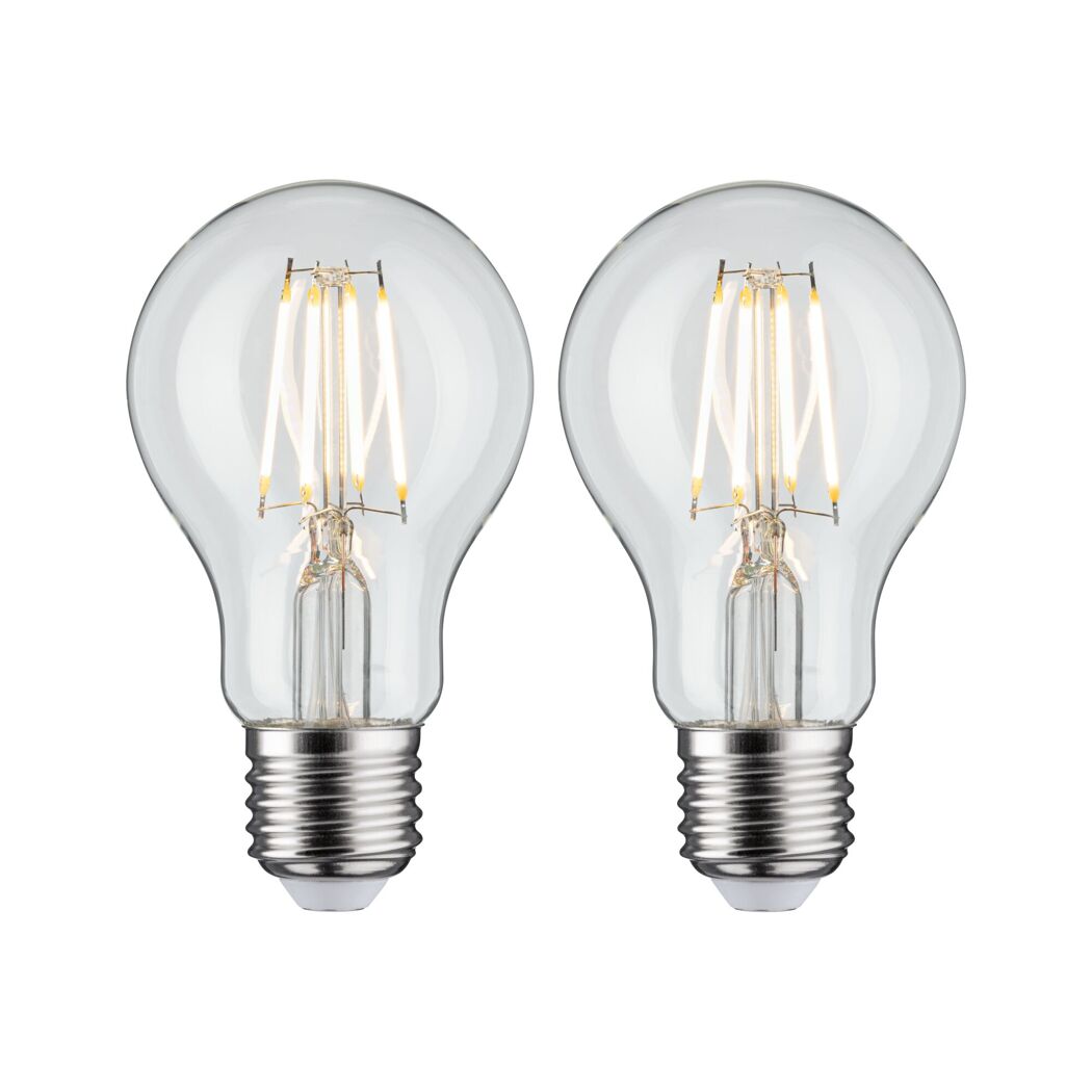 LED-Leuchtmittelset Standardform klar E27 5 W 470 lm warmweiß 2 Stück