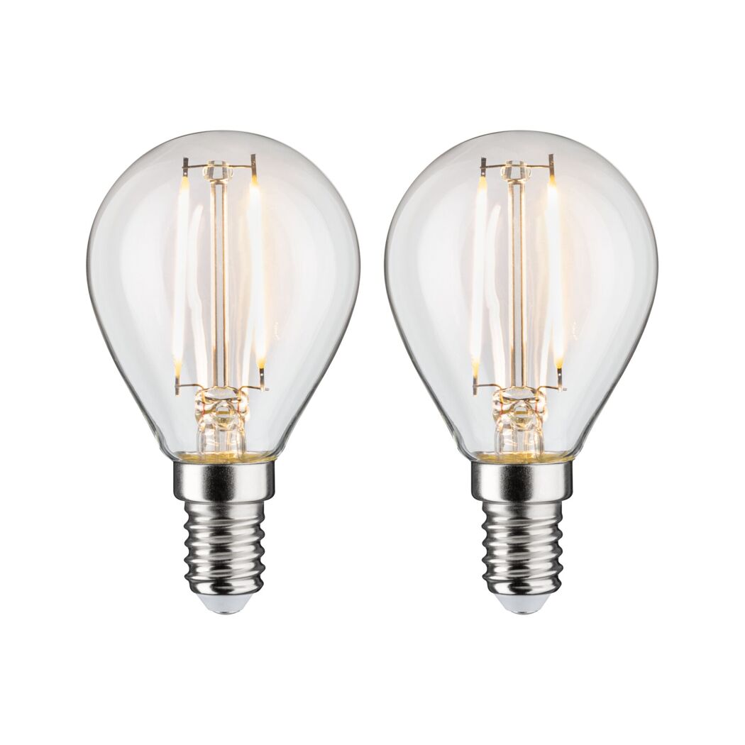 LED-Leuchtmittelset Tropfen klar E14 2,7 W 250 lm warmweiß 2 Stück