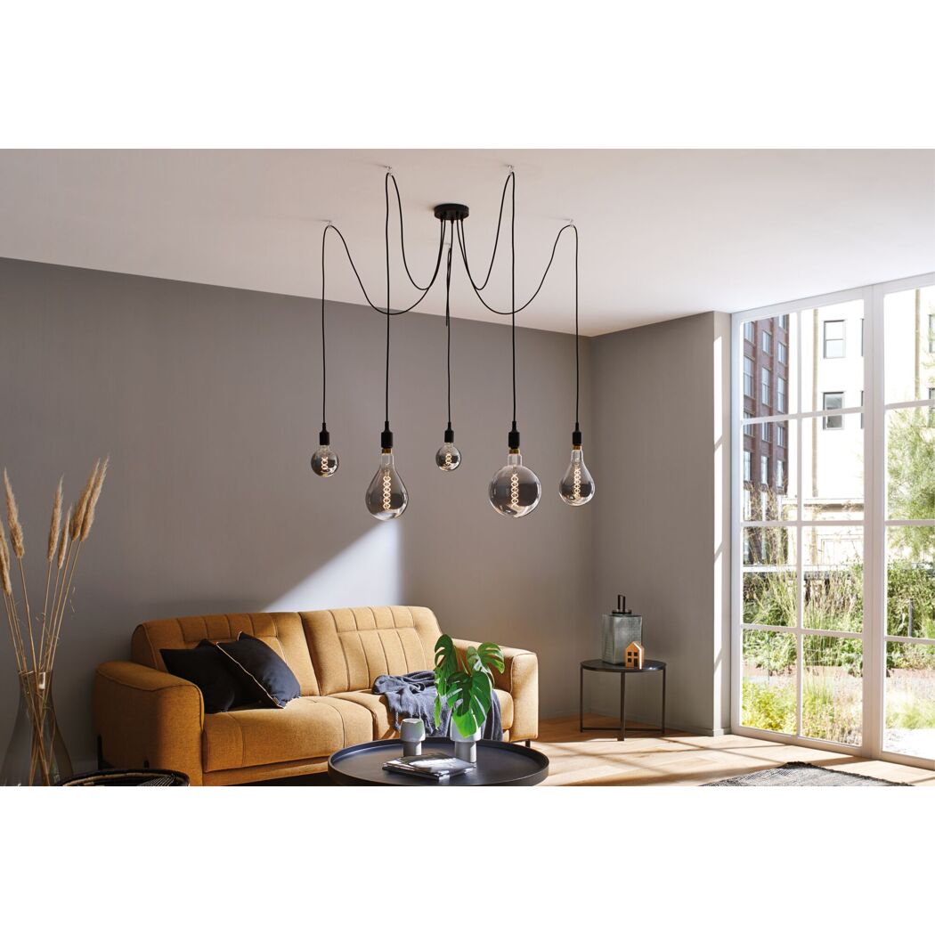 LED-Leuchtmittel '1879' dimmbar Tropfen smoky E27 7 W 200 lm warmweiß