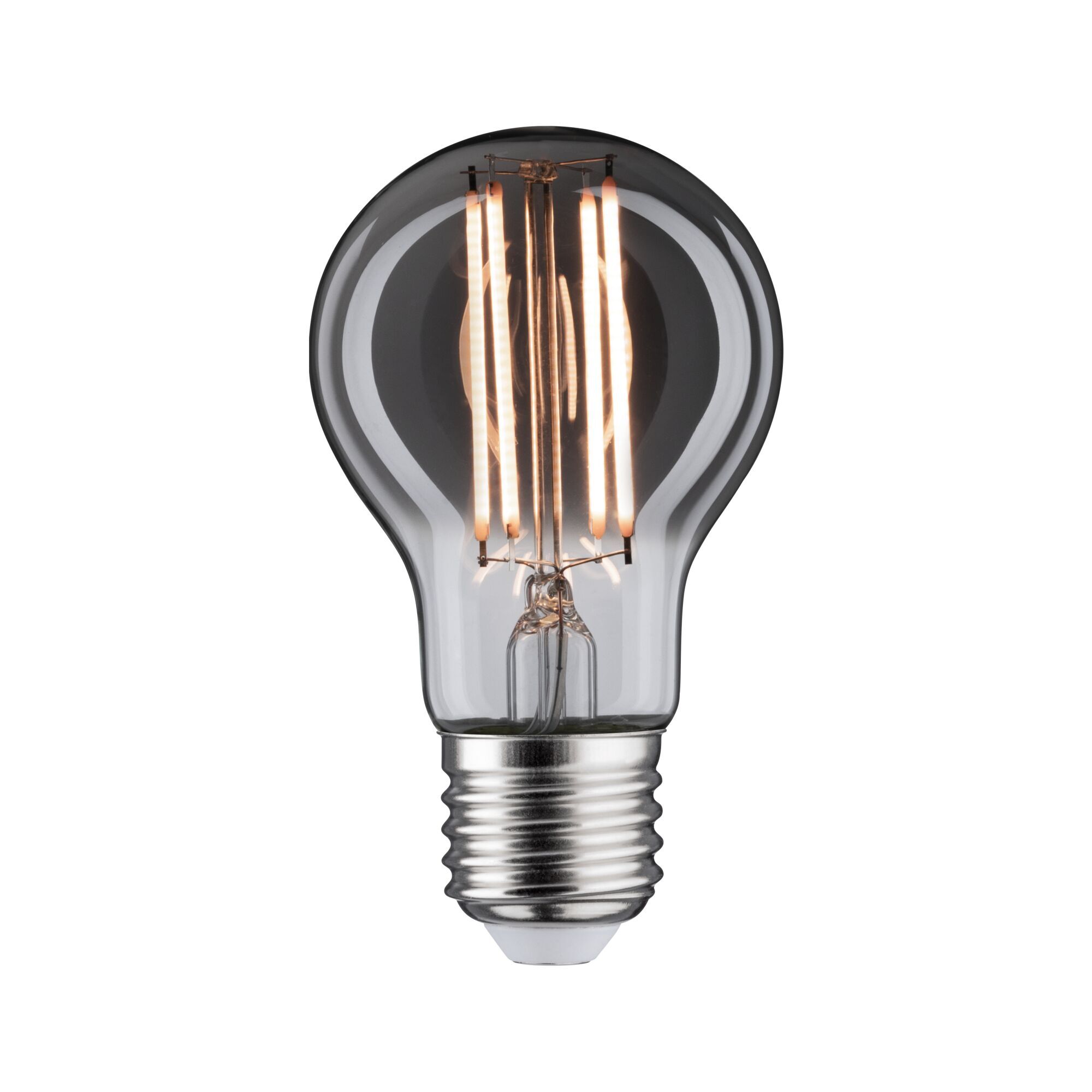Dimmbare LED-Lampe Vintage, Rauchglas