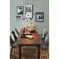 Esstisch mit LED-Tropfenlampen Vintage E14