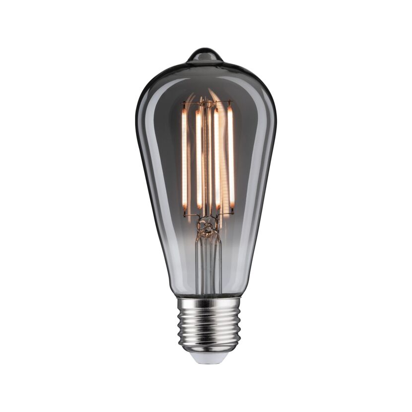LED Vintage Lampe, rauchfarben