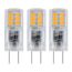 LED-Leuchtmittelset Stift klar G4 2,6 W 300 lm warmweiß 3 Stück