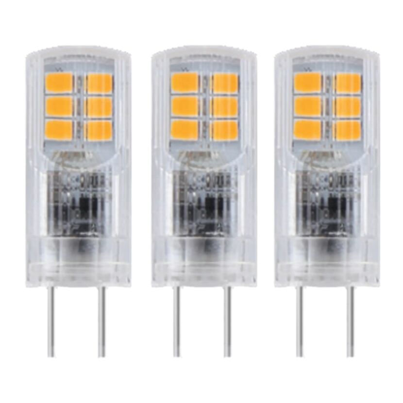 LED-Leuchtmittelset Stift klar G4 2,6 W 300 lm warmweiß 3 Stück