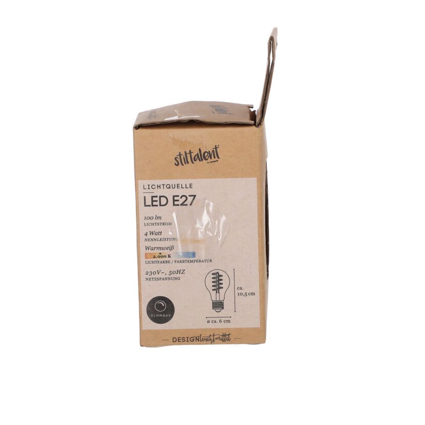 LED-Leuchtmittel E27, 4 Watt, warmweiß in Verpackung