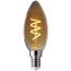 LED-Leuchtmittel 'Amber' dimmbar Kerze gold E14 2 W 100 lm warmweiß