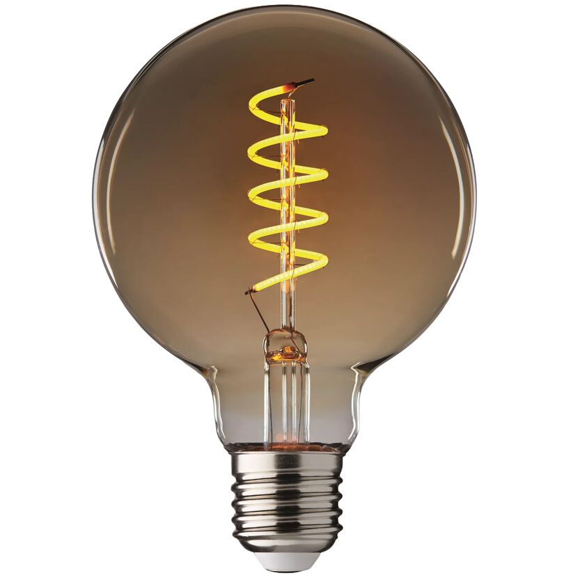 LED-Leuchtmittel 'Amber' dimmbar Globe klar E27 4 W 100 lm warmweiß
